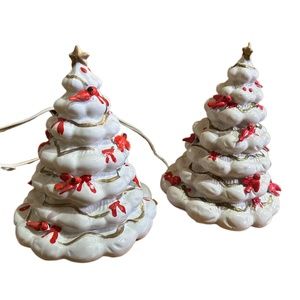 Vintage Ceramic Light-Up Christmas Trees! 🎄